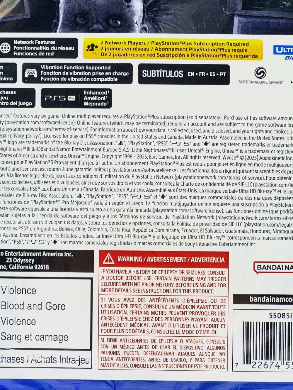 🎮 Little Nightmares III Deluxe Edition PS5 Sealed